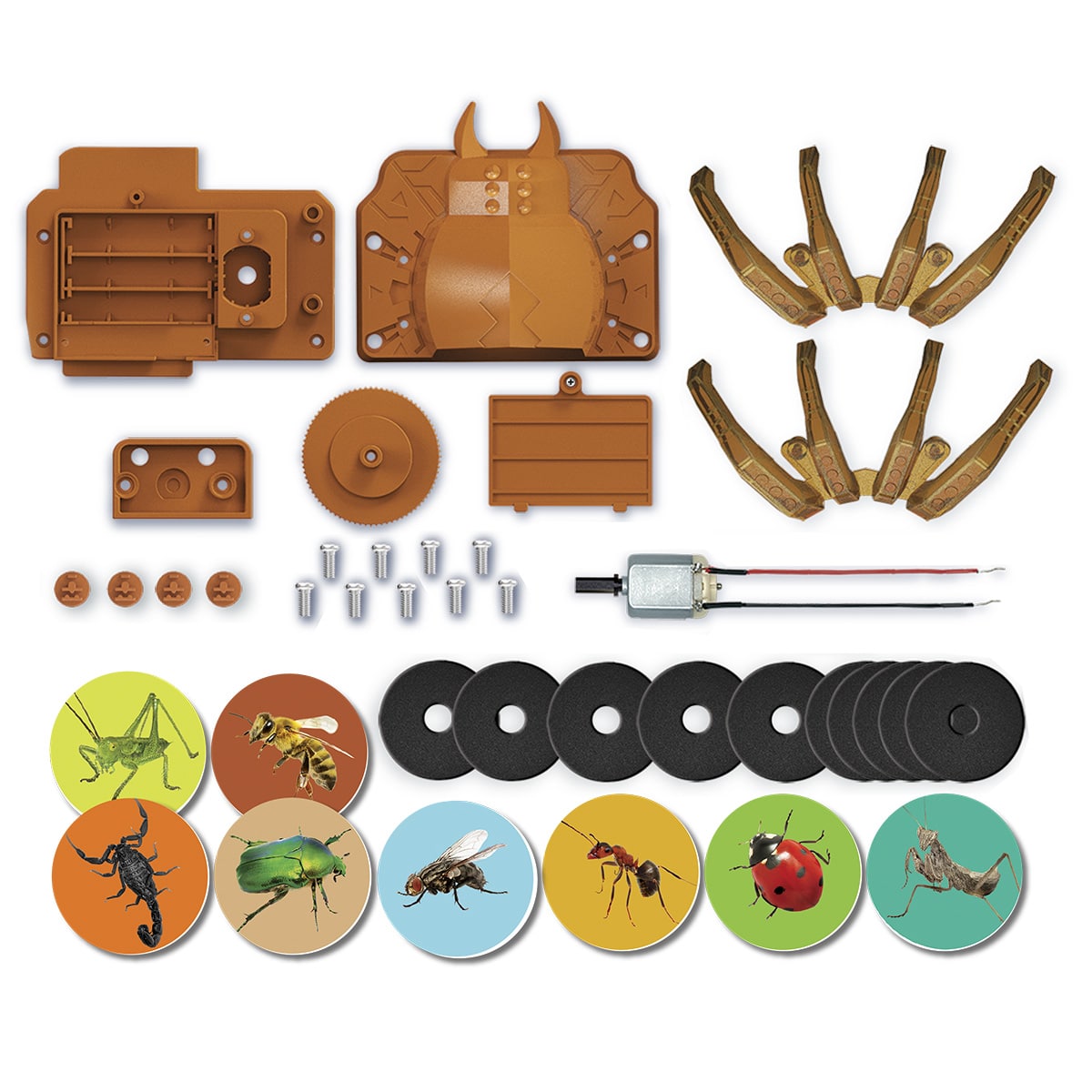 רובוט עכביש תלת מימד המשגר דיסקים