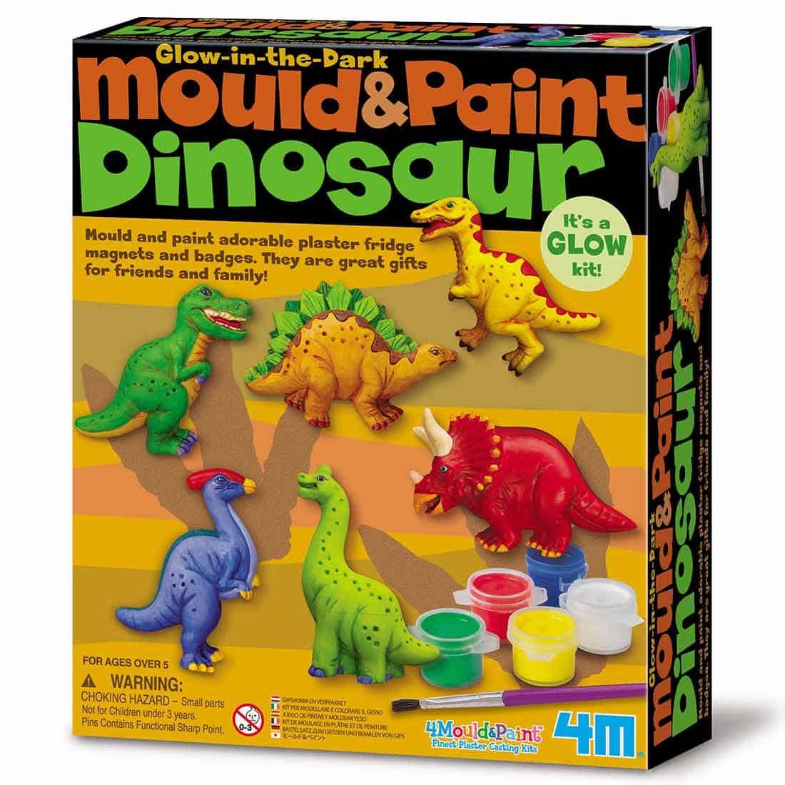 יצירה בגבס – מגנטים דינוזאורים