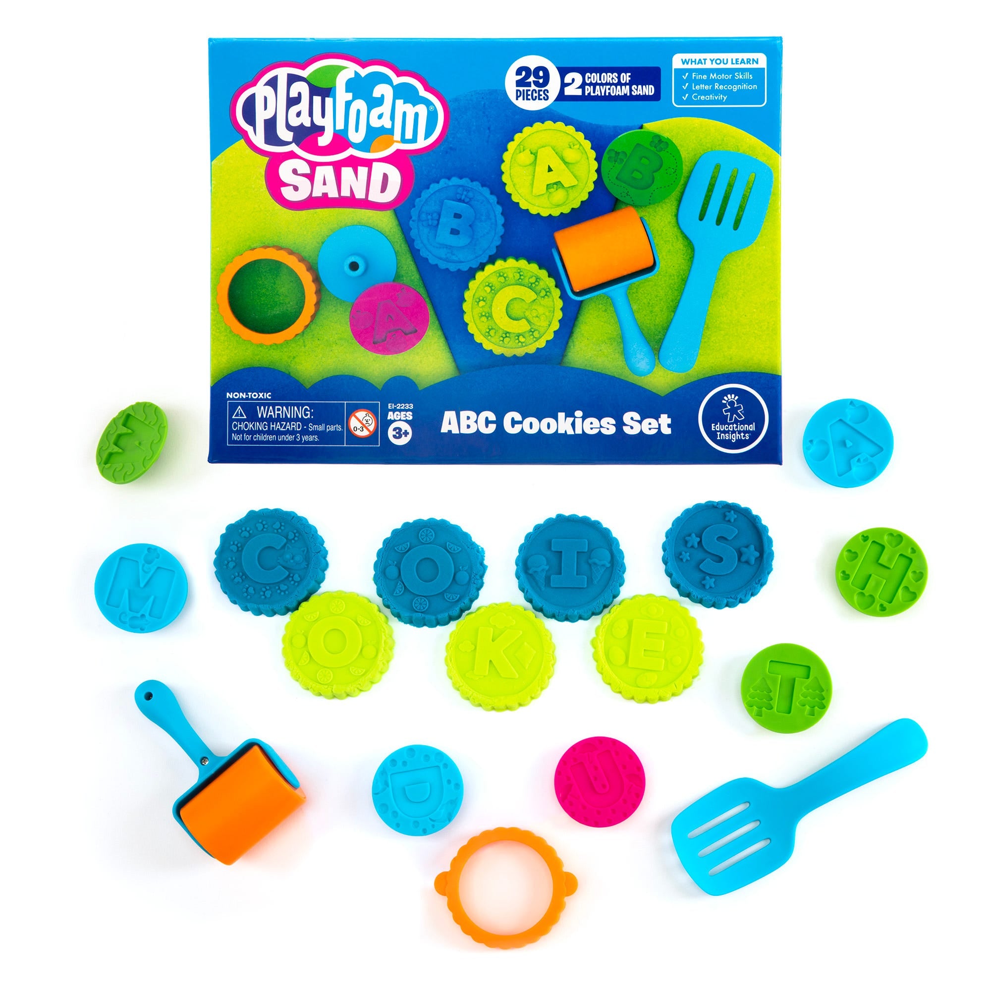 סט עוגיות אותיות מחול – Playfoam Sand ABC Cookies Set