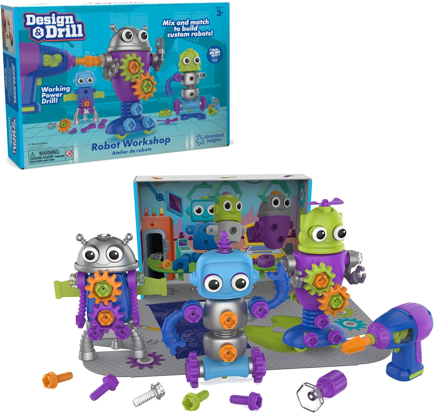 רובוט בעיצוב תובנות חינוכיות ומקדחה