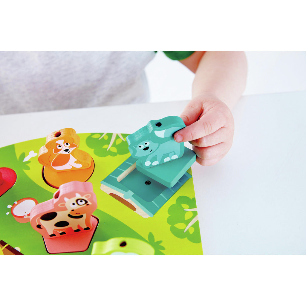 פאזל צלילים מעץ - חווה Hape