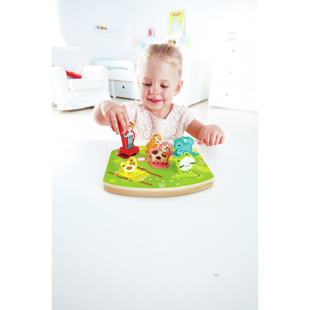 פאזל צלילים מעץ - חווה Hape