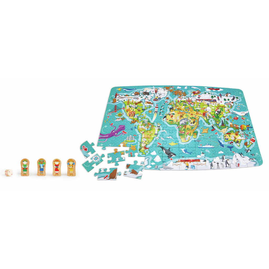 פאזל מפת העולם מבית Hape
