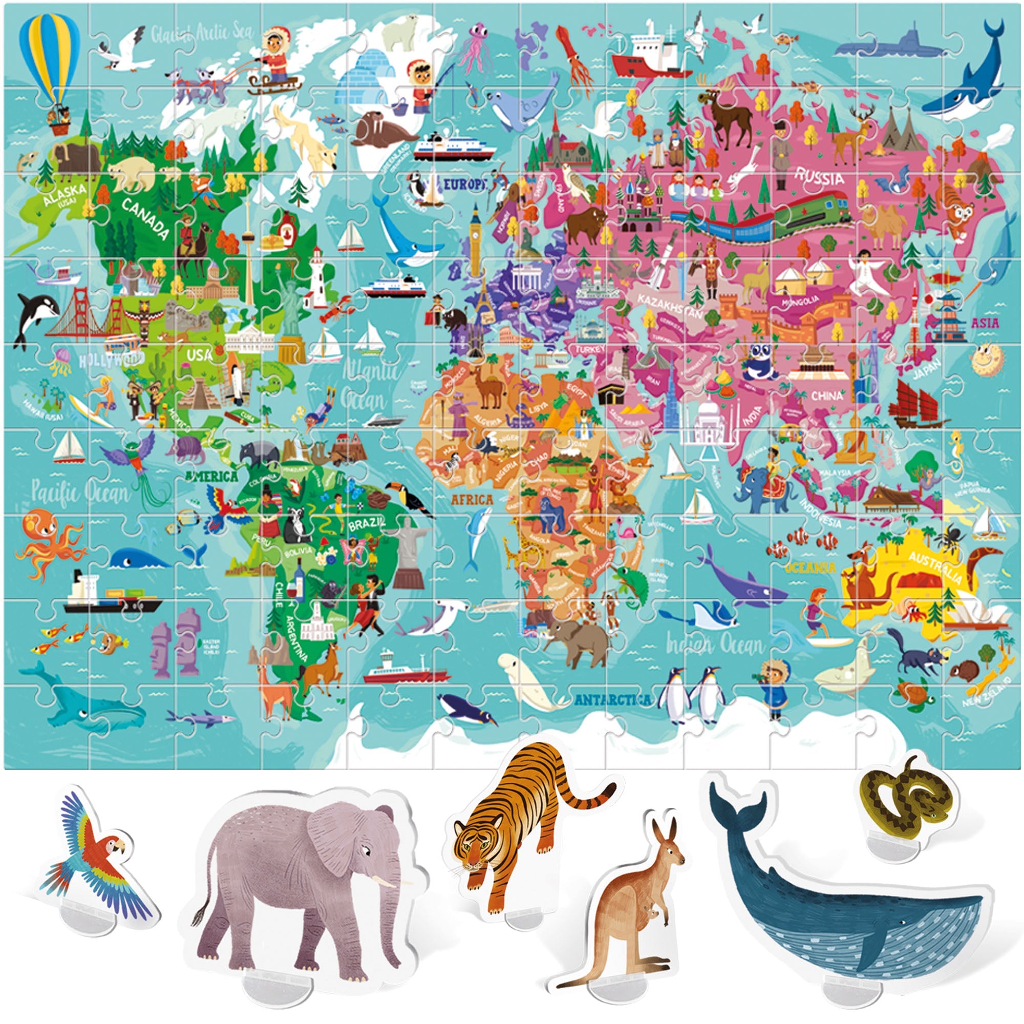 פאזל משחק מסביב לעולם