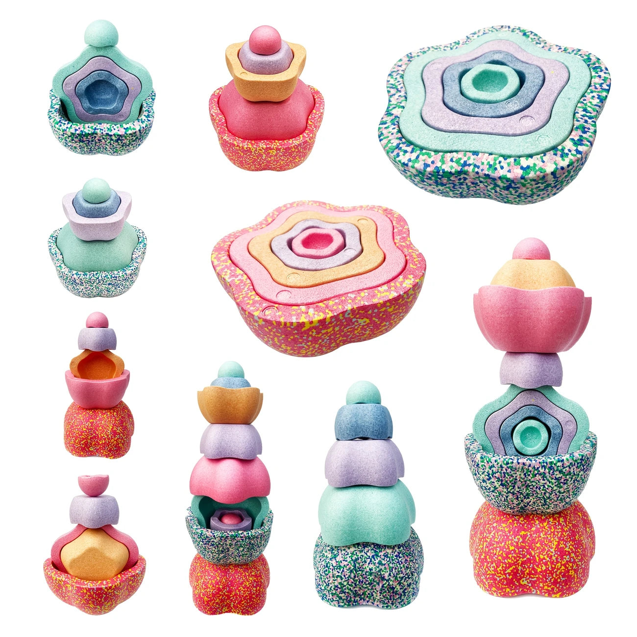 אבני דריכה צבעוניות