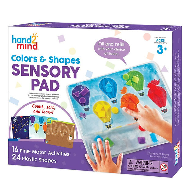 כרית חושית של צבעים וצורות (33 חלקים)