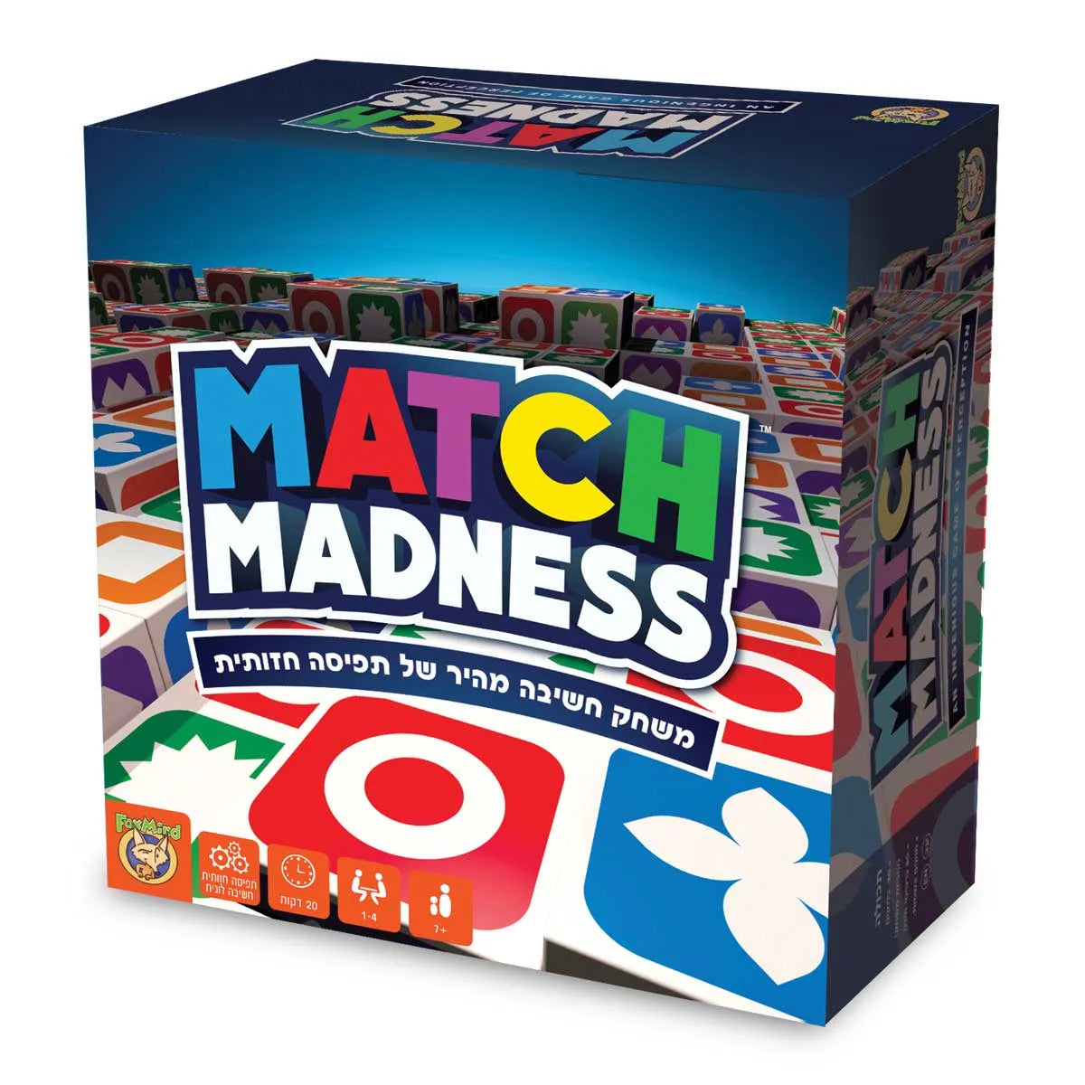מאצ' מדנס Match Madness - משחק חשיבה מהיר של תפיסה חזותית!
