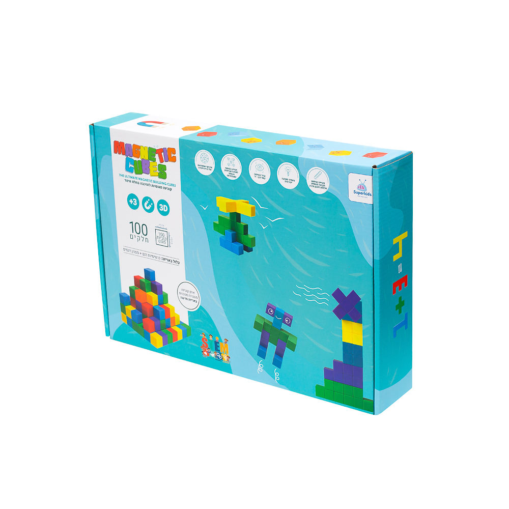 קוביות מגנטיות 100 חלקים