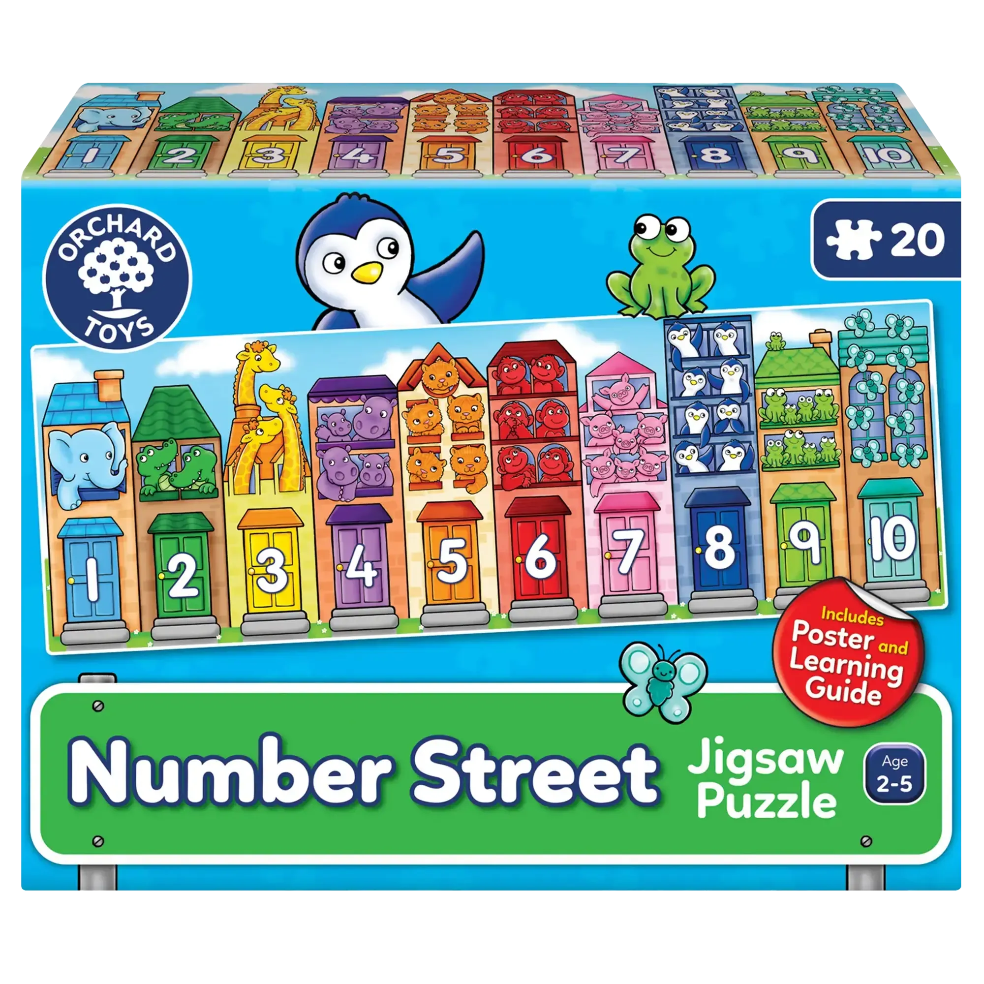 פאזל רחוב המספרים 1 עד 10