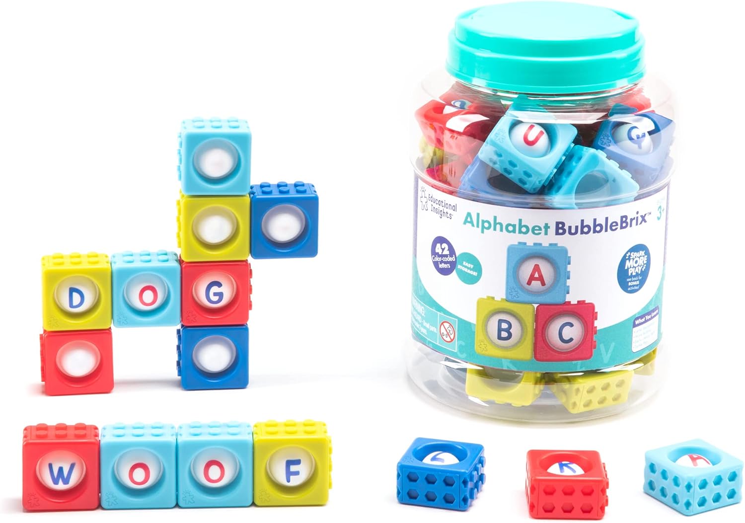 קוביות פופיט אותיות ABC (42 חלקים)