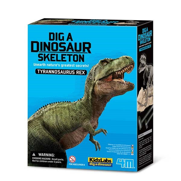 חפירת שלד דינוזאור TREX